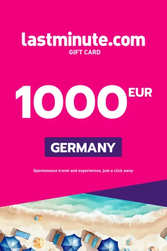 lastminute.com 1000 EUR Gift Card (Germany) - Digital Key