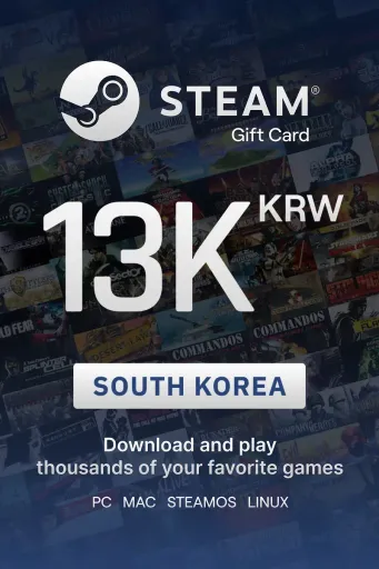 Steam Wallet 13000 KRW Gift Card (South Korea) - Digital Key
