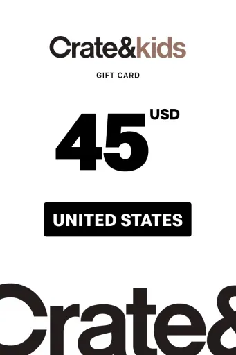 Crate & Kids 45 USD Gift Card (United States) - Digital Key