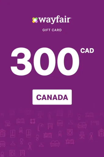 Wayfair 300 CAD Gift Card (Canada) - Digital Key