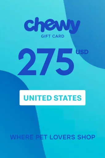 Chewy 275 USD Gift Card (United States) - Digital Key