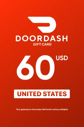 Product Image - DoorDash 60 USD Gift Card (United States) - Digital Key