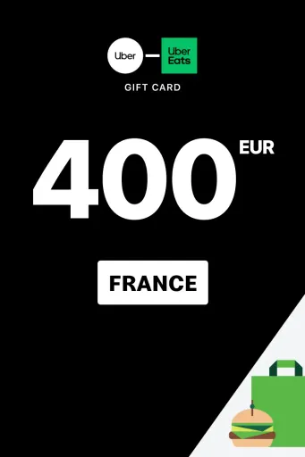 Uber & Uber Eats 400 EUR Gift Card (France) - Digital Key