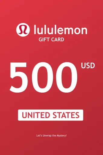 Lululemon 500 USD Gift Card (United States) - Digital Key