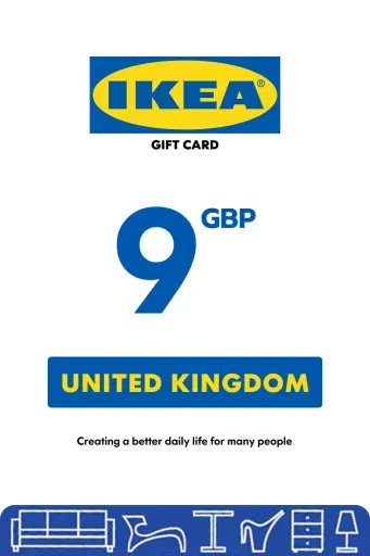 IKEA 9 GBP Gift Card (United Kingdom) - Digital Key