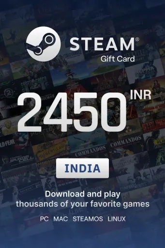 Steam Wallet 2450 INR Gift Card (India) - Digital Key