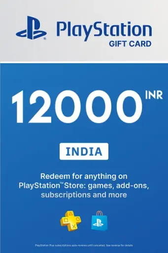 PlayStation Store 12000 INR Gift Card (India) - Digital Key