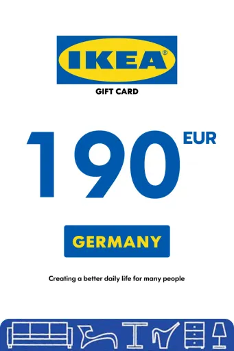 IKEA 190 EUR Gift Card (Germany) - Digital Key