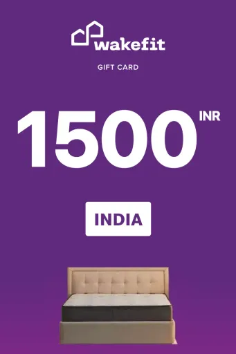 Product Image - Wakefit 1500 INR Gift Card (India) - Digital Key