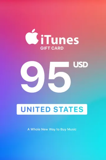 Apple iTunes 95 USD Gift Card (United States) - Digital Key