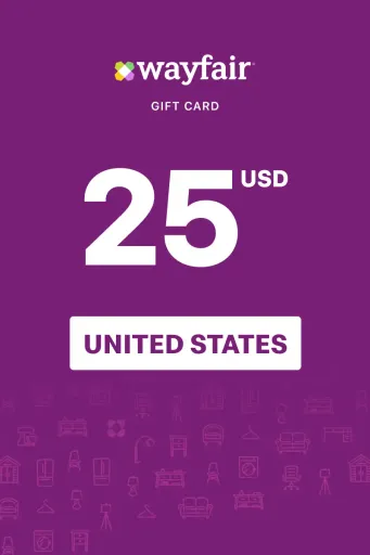 Wayfair 25 USD Gift Card (United States) - Digital Key