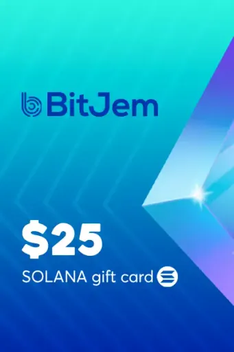 BitJem (SOL) 25 USD Crypto Gift Card (Global) - Digital Key