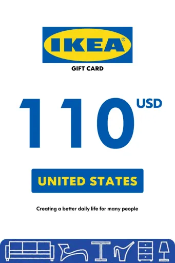 IKEA 110 USD Gift Card (United States) - Digital Key