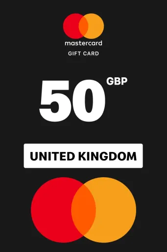 Prepaid Virtual Mastercard 50 GBP Gift Card (United Kingdom) - Digital Key
