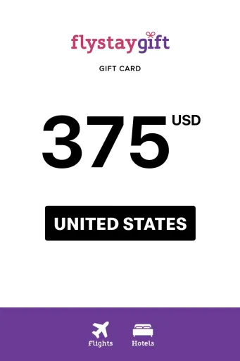 Flystay Gift 375 USD Gift Card (United States) - Digital Key