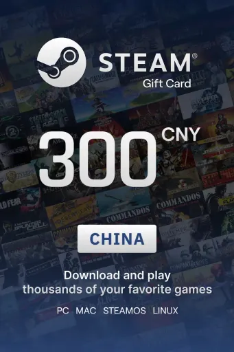 Steam Wallet 300 CNY Gift Card (China) - Digital Key