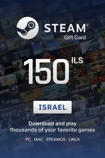 Steam Wallet 150 ILS Gift Card (Israel) - Digital Key
