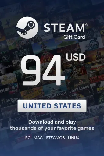 Steam Wallet 94 USD Gift Card (United States) - Digital Key