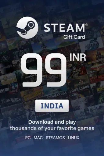 Steam Wallet 99 INR Gift Card (India) - Digital Key