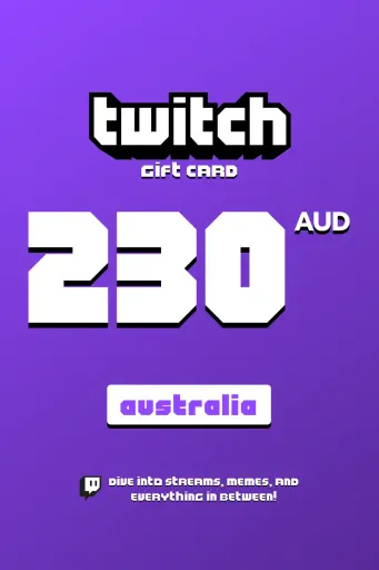 Twitch 230 AUD Gift Card (Australia) - Digital Key