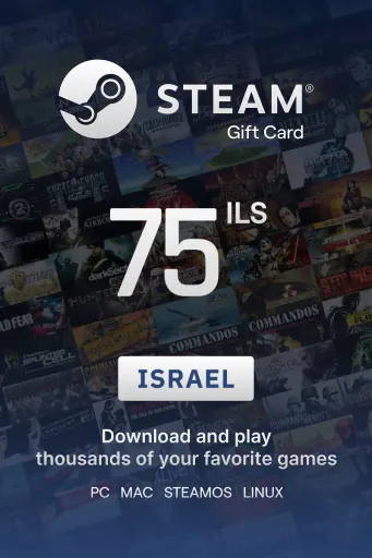 Steam Wallet 75 ILS Gift Card (Israel) - Digital Key