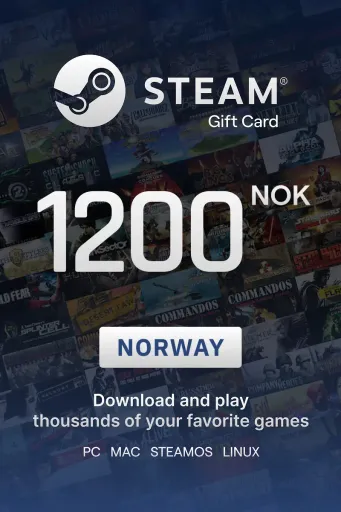 Steam Wallet 1200 NOK Gift Card (Norway) - Digital Key