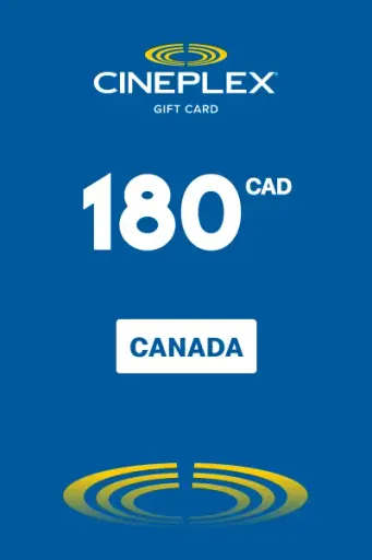Cineplex 180 CAD Gift Card (Canada) - Digital Key
