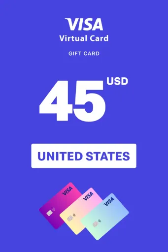 Virtual Visa 45 USD Gift Card (United States) - Digital Key