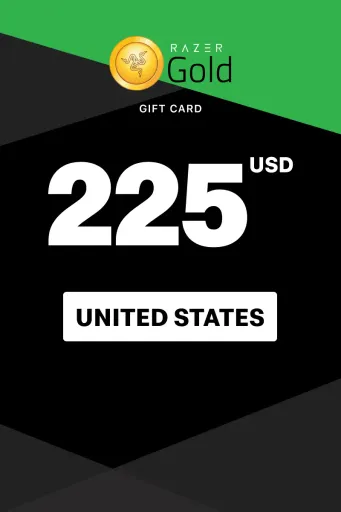 Razer Gold 225 USD Gift Card (United States) - Digital Key