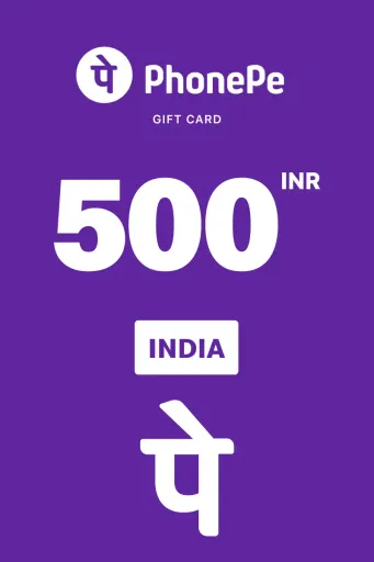 PhonePe 500 INR Gift Card (India) - Digital Key
