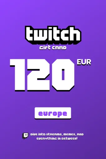 Twitch 120 EUR Gift Card (Europe) - Digital Key
