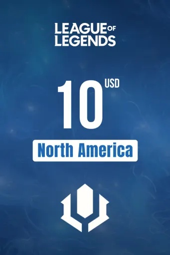 League of Legends 10 USD Gift Card (North America) - Digital Key