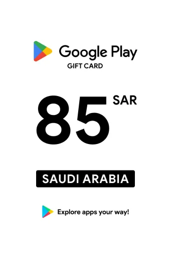 Google Play 85 SAR Gift Card (Saudi Arabia) - Digital Key