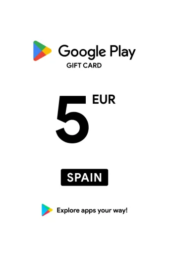 Google Play 5 EUR Gift Card (Spain) - Digital Key