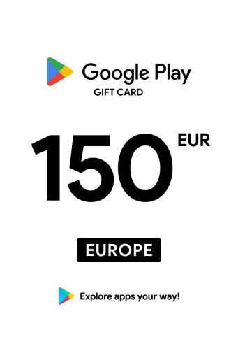 Google Play 150 EUR Gift Card (Europe) - Digital Key