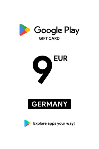 Google Play 9 EUR Gift Card (Germany) - Digital Key