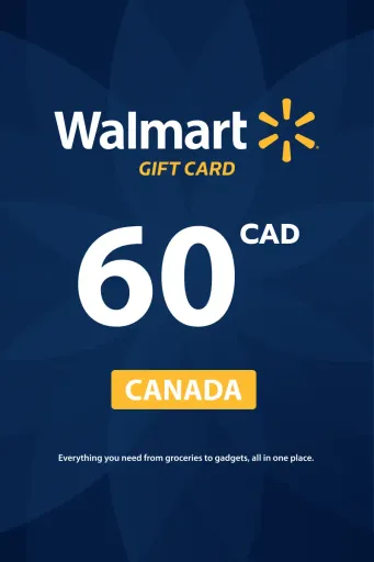 Walmart 60 CAD Gift Card (Canada) - Digital Key