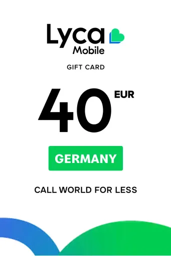 Lycamobile 40 EUR Gift Card (Germany) - Digital Key