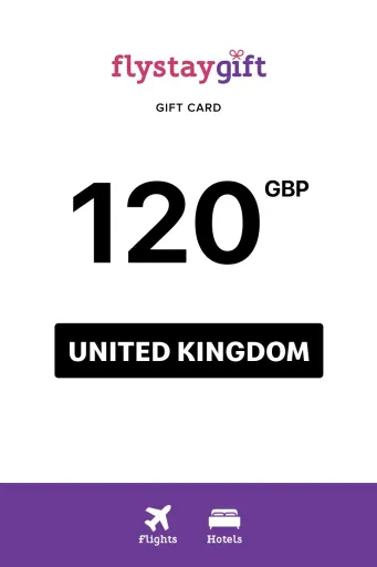 Flystay Gift 120 GBP Gift Card (United Kingdom) - Digital Key