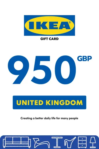 IKEA 950 GBP Gift Card (United Kingdom) - Digital Key