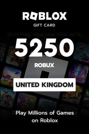 Roblox 5250 Robux (United Kingdom) - Digital Key