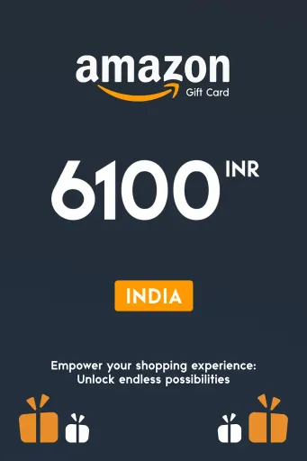 Amazon 6100 INR Gift Card (India) - Digital Key