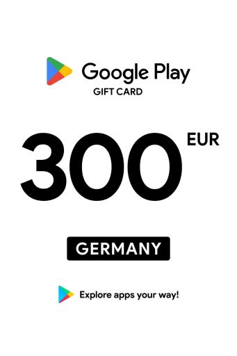 Google Play 300 EUR Gift Card (Germany) - Digital Key