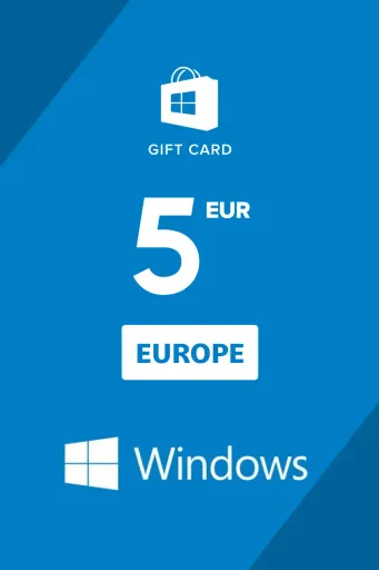 Windows Store 5 EUR Gift Card (Europe) - Digital Key