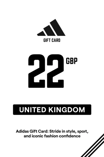 Adidas 22 GBP Gift Card (United Kingdom) - Digital Key