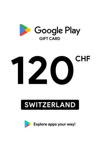 Google Play 120 CHF Gift Card (Switzerland) - Digital Key
