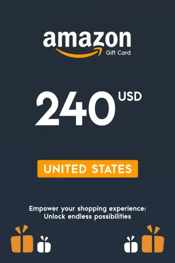 Amazon 240 USD Gift Card (United States) - Digital Key