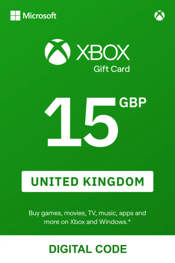 Xbox 15 GBP Gift Card (United Kingdom) - Digital Key