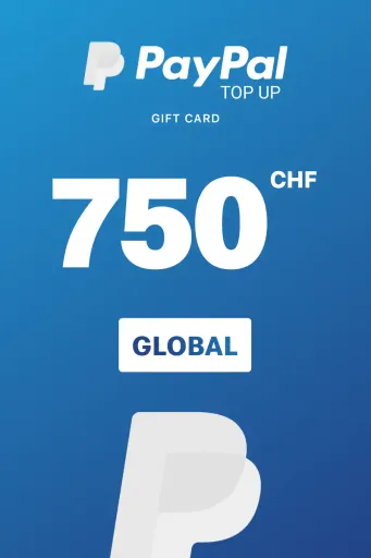 PayPal Instant Top Up 750 CHF Gift Card (Global) - Digital Key