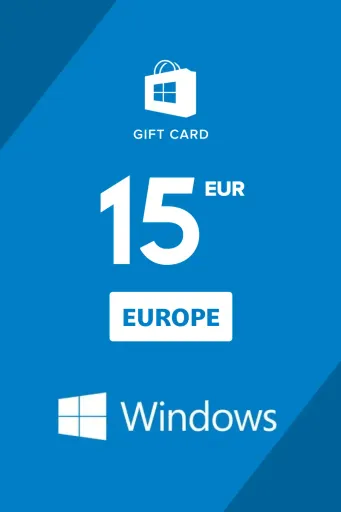 Windows Store 15 EUR Gift Card (Europe) - Digital Key